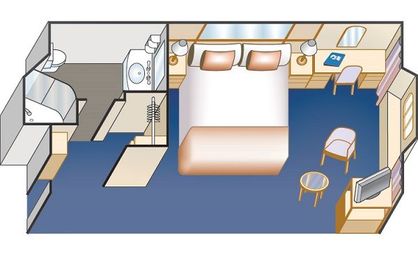 Cat O5 - Premium Oceanview Stateroom Plan