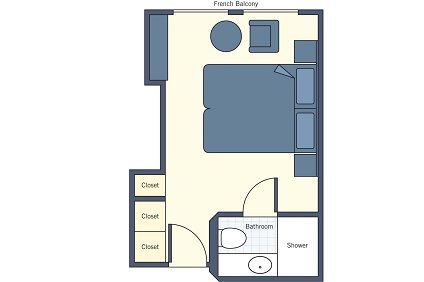 French Balcony  Plan