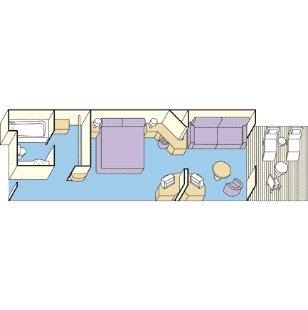 MB - Mini Suite with Balcony Plan