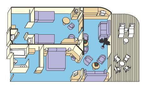 S8 - Family Suite with Balcony Plan