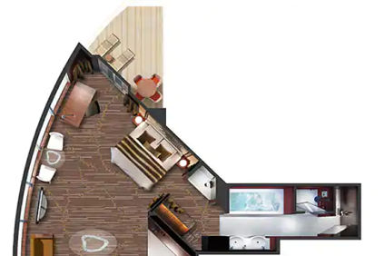 H2 - Haven Deluxe Owner's Suite with Large Balcony (After 10 Oct 2020) Plan