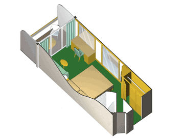 X - Guarantee Club Veranda Stateroom Plan
