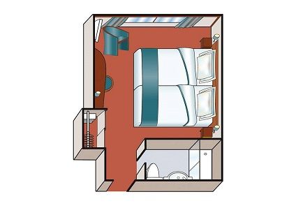 C4 - Stateroom with Panoramic Window Plan