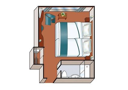 B1 - Cabin with French Balcony Plan