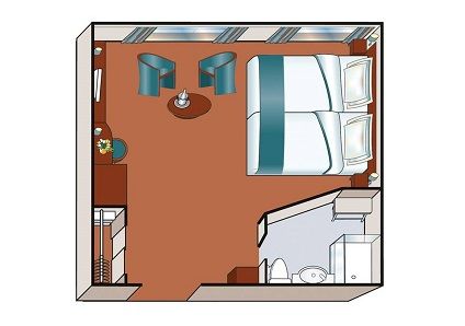 Suite with French Balcony Plan