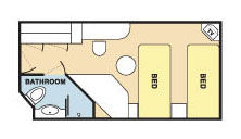 DB - Inside Stateroom Plan