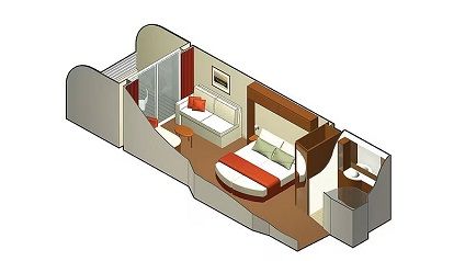 X - Guarantee Veranda Stateroom Plan