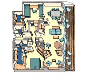 Cat 1 - Royal Suite with Verandah Plan