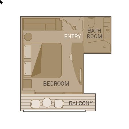 Cat P - Balcony Suite Plan