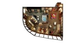 H2- Deluxe Owner's Suite with Large Balcony Plan