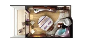 H6 - Aft Facing Penthouse with Balcony Plan