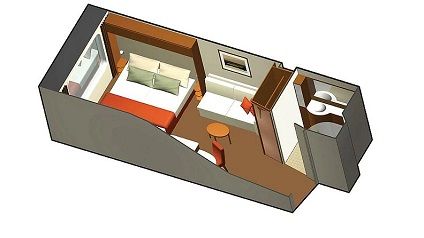 O2 - Ocean View Stateroom Plan