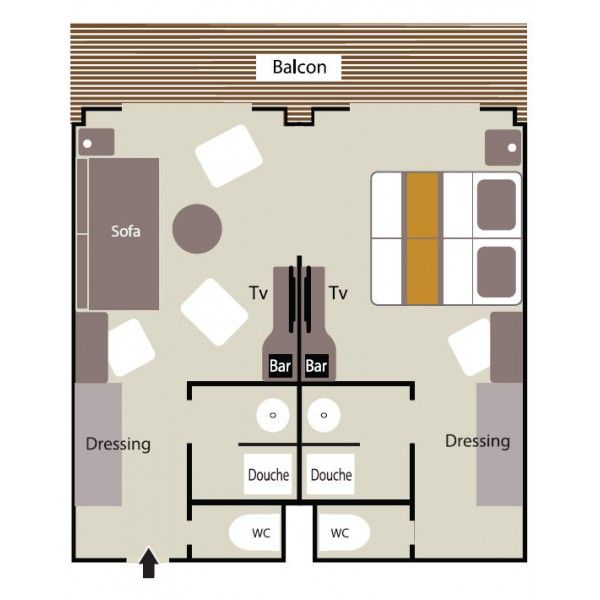 Prestige Deck 5 Suite Plan