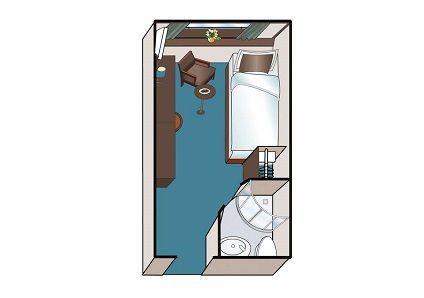 C-SNG - Single Cabin with Panoramic Window Plan