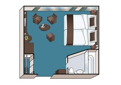 Suite with French Balcony Plan