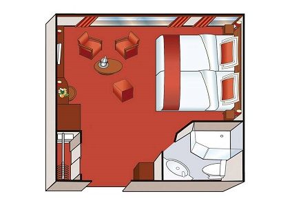 Suite with French Balcony Plan