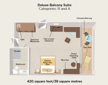 Cat B - Deluxe Balcony Suite Plan