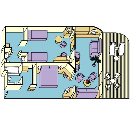 S8 - Family Suite with Balcony Plan