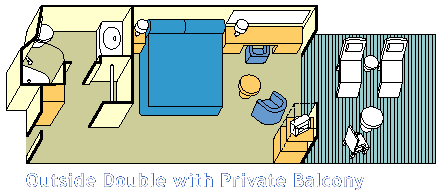 B4 - Premium Balcony Cabin Plan