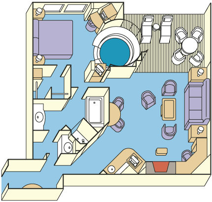 S1 - Grand Suite with Balcony Plan