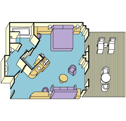 S4 - Penthouse Suite with Balcony Plan