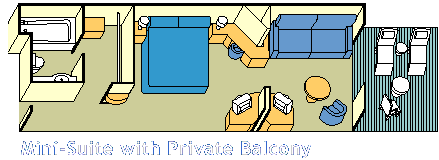 MA - Mini Suite with Balcony Plan