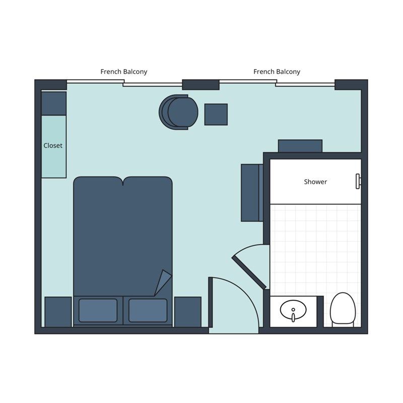 Deluxe French Balcony Plan