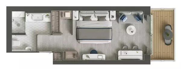 Deluxe Veranda Suite Plan