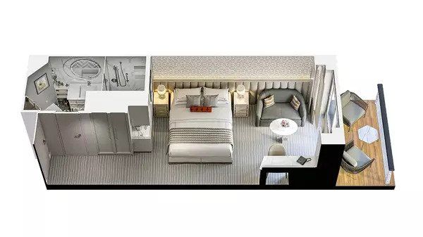 B1 - Veranda Stateroom Plan