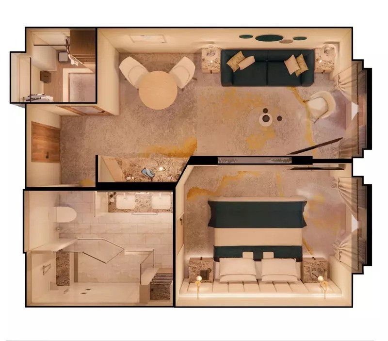 GV - Sapphire Ocean View Suite Plan