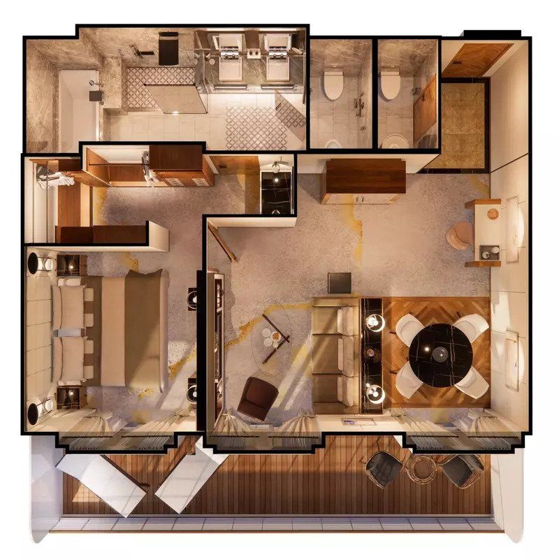 RO - Junior Crystal Penthouse Suite Plan