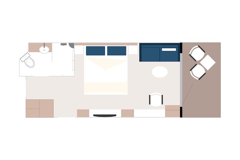 Balcony Stateroom Cat C Plan