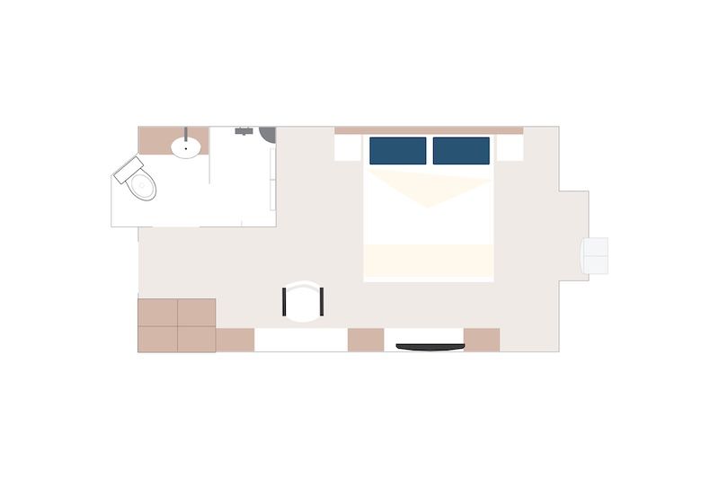 Aurora Stateroom Twin Share Plan