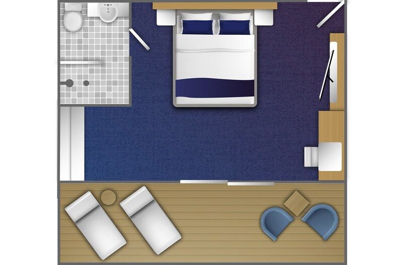 Category 7 - Balcony Suite Plan