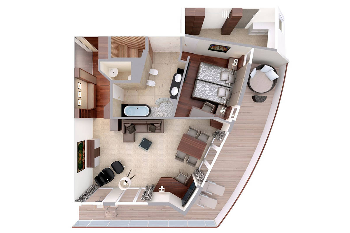 Cat 9 - Penthouse Grand Suite Plan