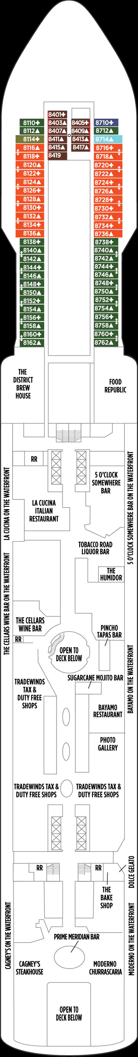 Deck 8 (on or after 11 Oct 2020)