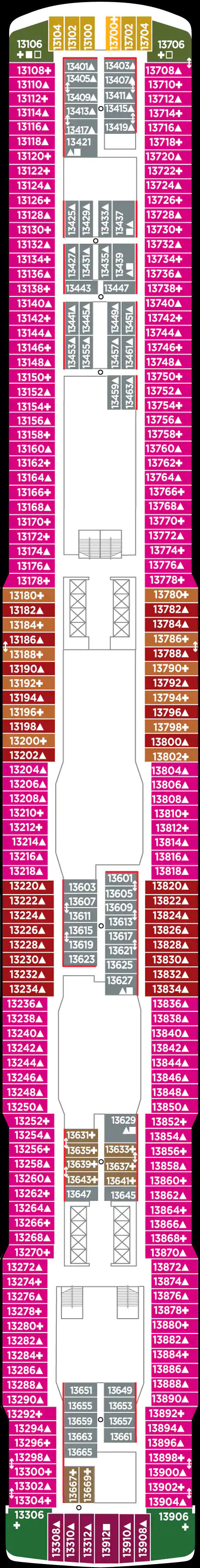 Deck 13 (on or after 11 Oct 2020)