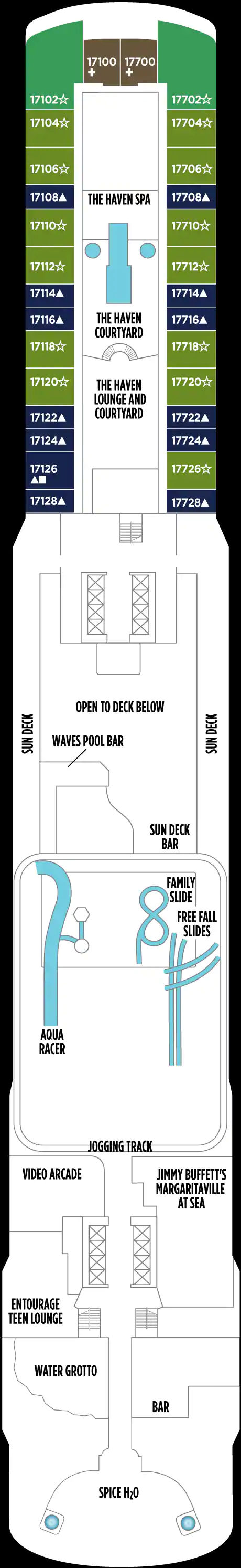 Deck 17 (on or after 11 Oct 2020)
