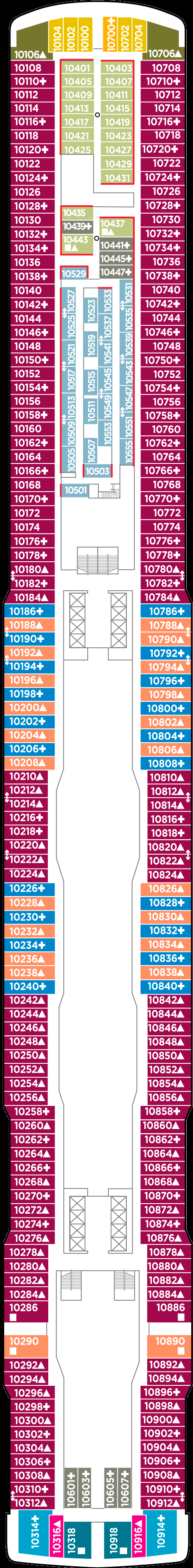 Deck 10 (on or after 04 Oct 2020)