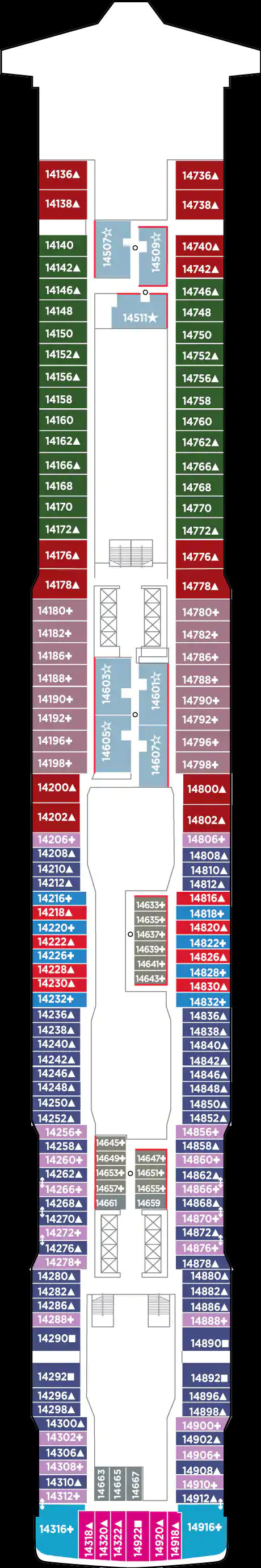 Deck 14 (on or after 19 Sep 2020)