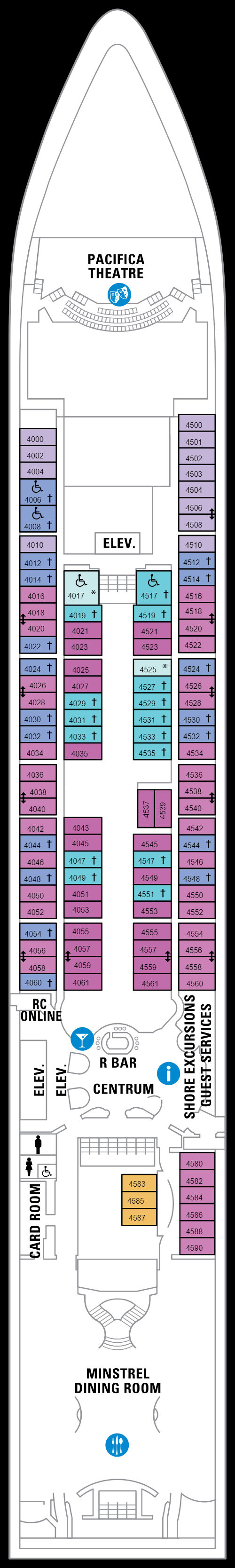 Deck 4 (02 May - 25 Oct 2020)