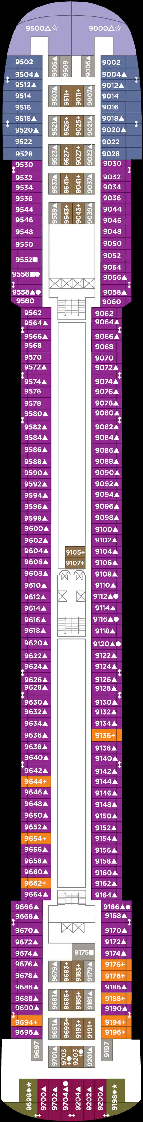 Deck 9 (on or after 30 Apr 2022)