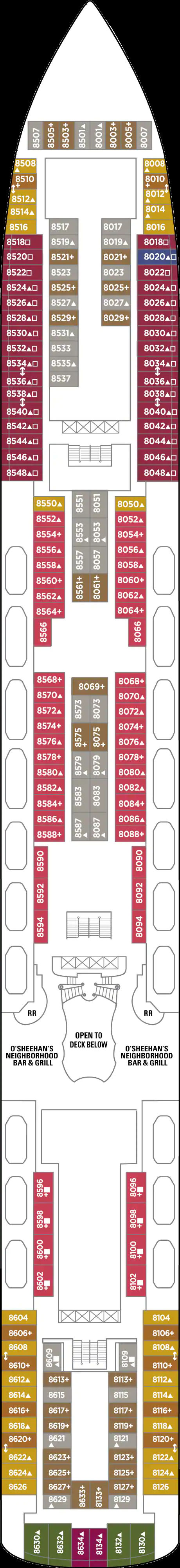 Deck 8 (on or after 14 Sep 2020)