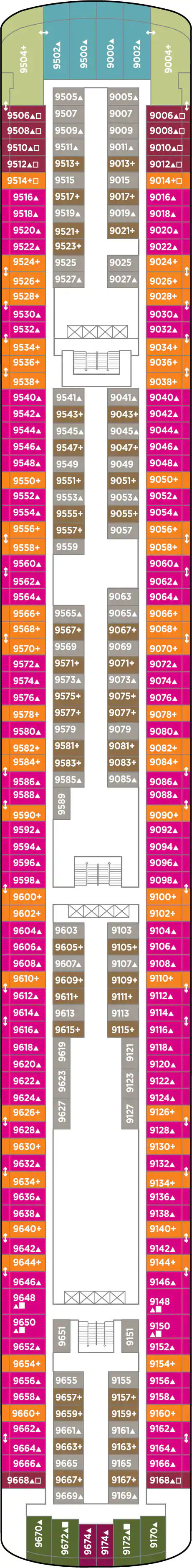 Deck 9 (on or after 10 Oct 2020)