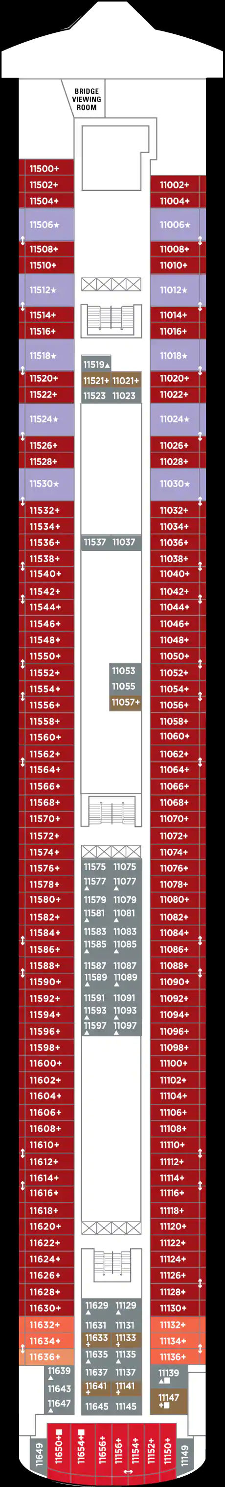 Deck 11 (on or after 10 Oct 2020)