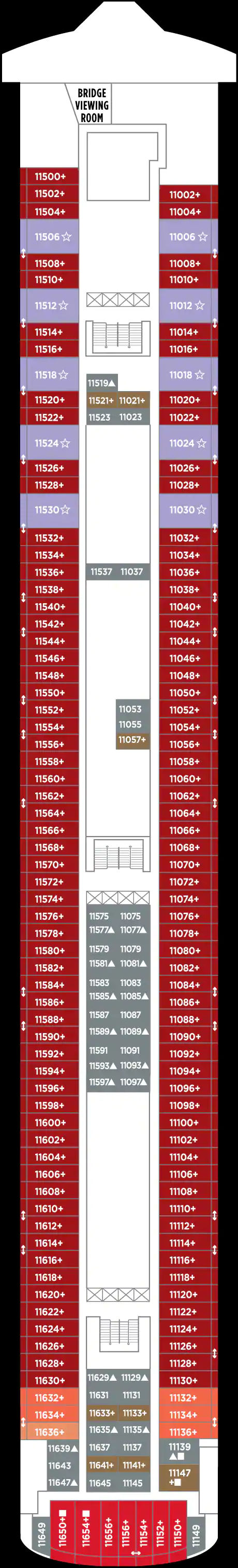 Deck 11 (on or after 30 Oct 2020)