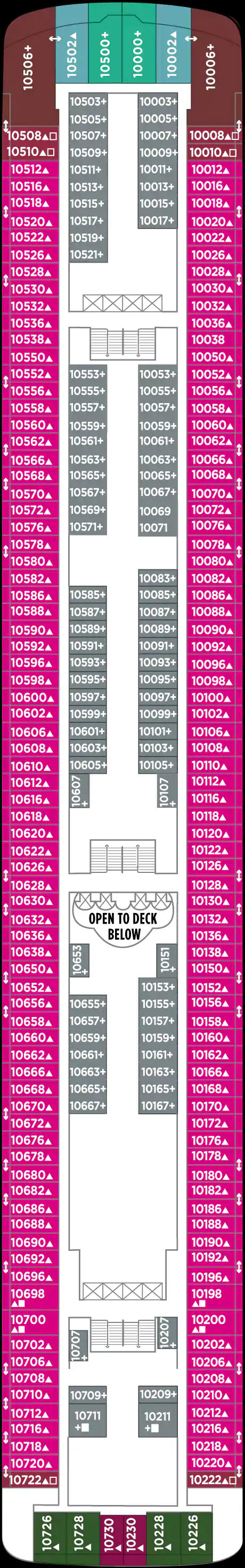 Deck 10 (on or after 29 Nov 2020)