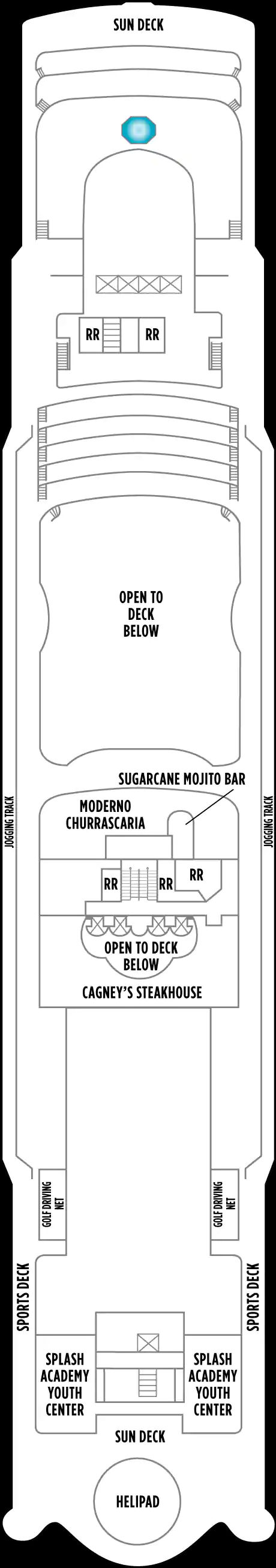 Deck 13 (on or after 29 Nov 2020)