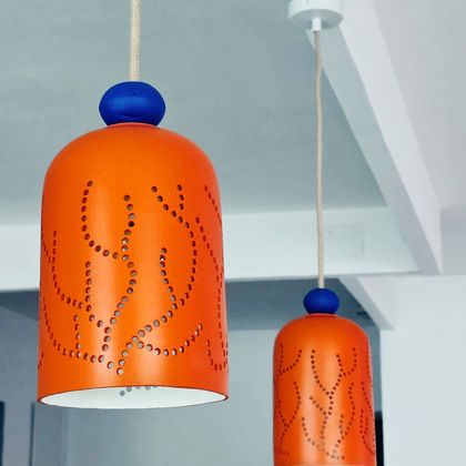 Luminaire Coque - Atelier POUPE - Luminaires Eco Responsables - Upcycling bouées pare-battage
