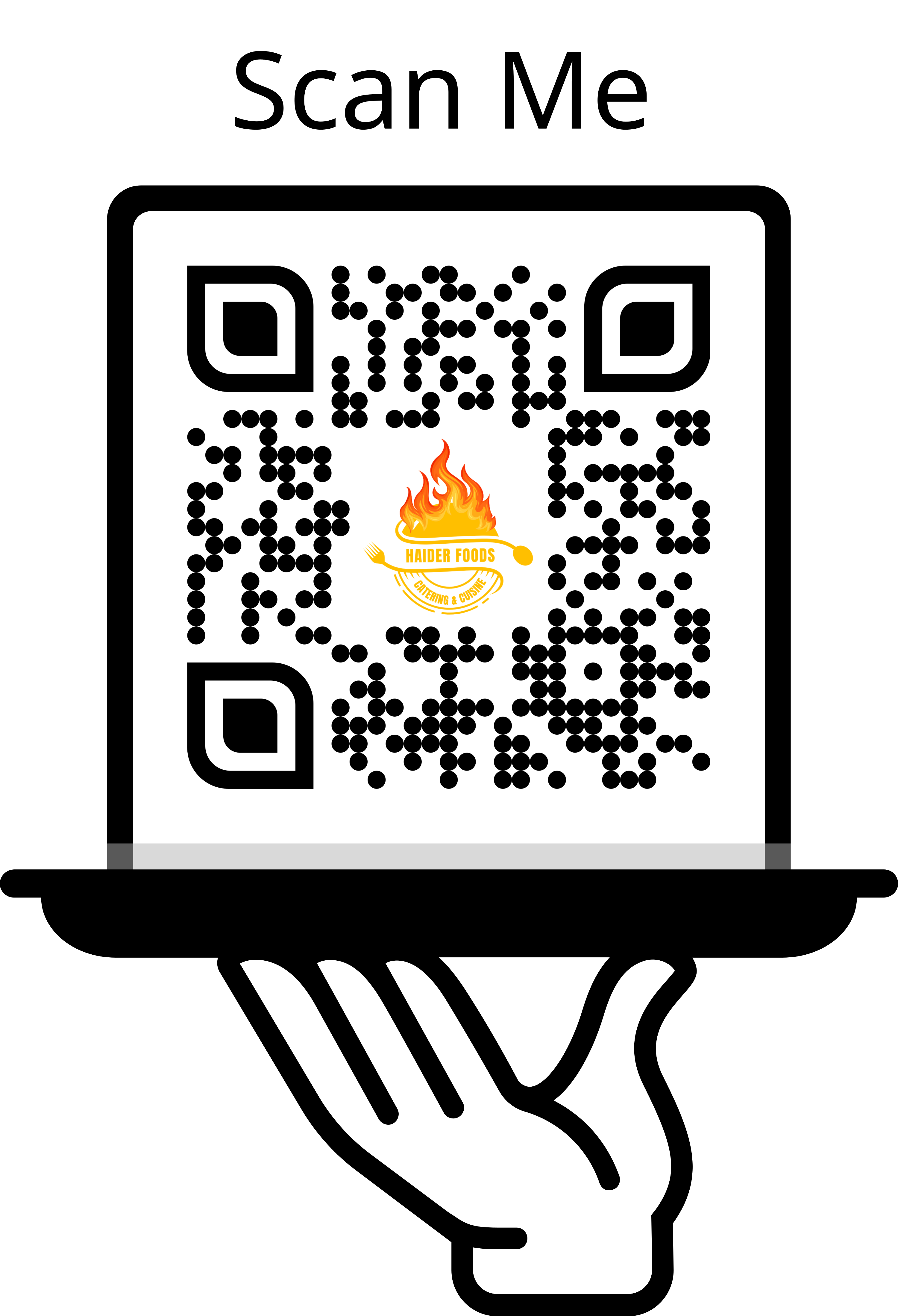 HaiderFoods Menu QR